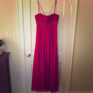 David’s Bridal Red Bridesmaid/Prom Dress, sz 10